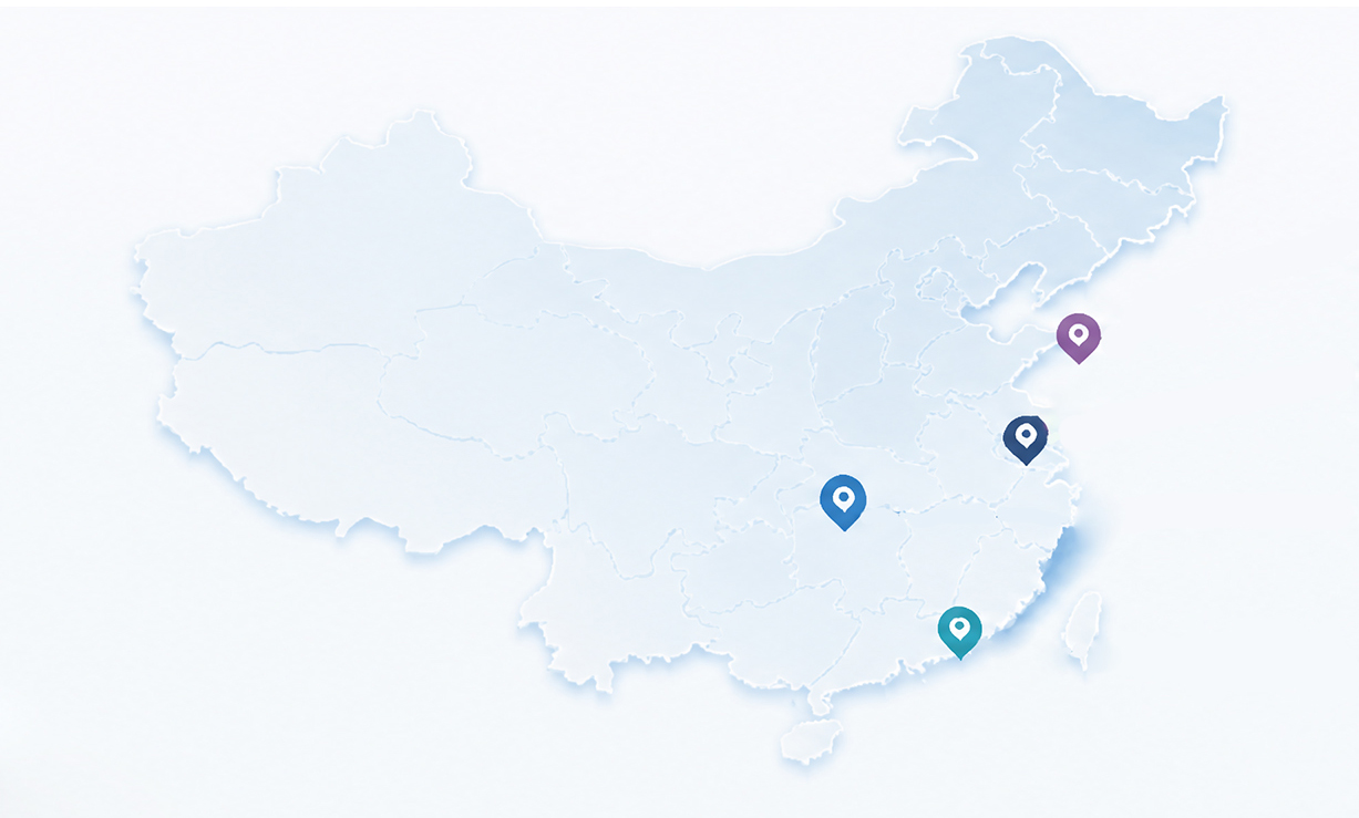 亘元生物四大基地全国布局地图